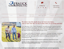 Tablet Screenshot of fralickchiropractic.com